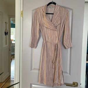 Silk button up dress